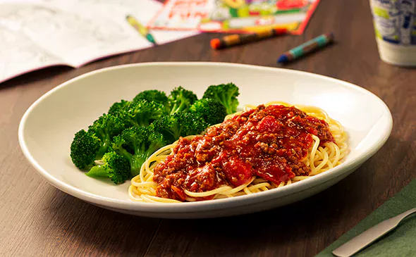 Olive Garden Kids Pasta with Meat Sauce