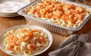 Shrimp Alfredo (Serves 4 – 6)