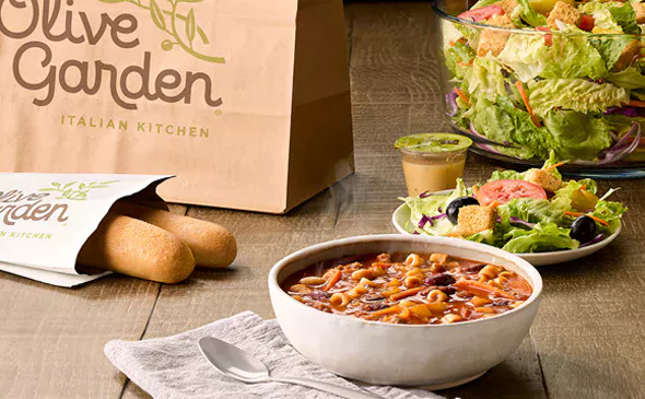 Olive Garden Soup, Salad & Breadsticks
